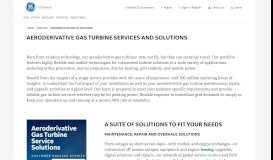 
							         Aeroderivative Gas Turbine Service solutions | GE Power - GE.com								  
							    