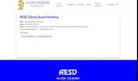 
							         AESD School Board Meeting | Aileen Colburn Elementary								  
							    