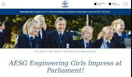 
							         AESG Engineering Girls Impress at Parliament! - Alderley Edge ...								  
							    
