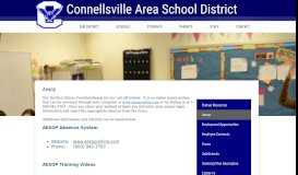 
							         Aesop - Departments - Connellsville Area SD								  
							    