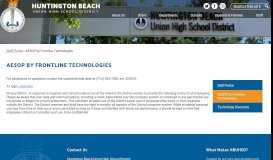 
							         AESOP - Huntington Beach Union High School District								  
							    