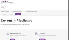 
							         Aetna Coventry Medicare | Medicare Advantage & Part D Plans								  
							    