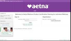 
							         Aetna Medicare Product Certification Training for Individual Medicare								  
							    