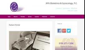 
							         AFA Obstetrics and Gynecology P.C. Patient Portal - AFA OB/GYN								  
							    