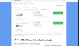 
							         AFB&T Bank Online Banking Login - CC Bank								  
							    
