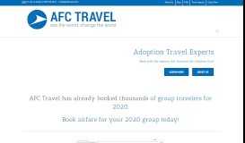 
							         AFC Travel: Group Airfare								  
							    