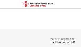 
							         AFC Urgent Care Swampscott: Urgent Care & Walk in Clinic in ...								  
							    