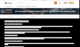 
							         Affiliate marketing support & learning - Lazada Philippines								  
							    