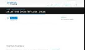 
							         Affiliate Portal Envato PHP Script 1 Free download								  
							    