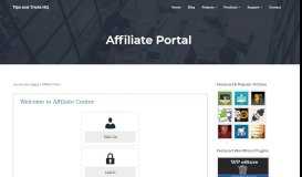 
							         Affiliate Portal - Tips and Tricks HQ								  
							    