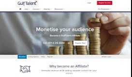
							         Affiliate Program | Earn Revenue by Referrals | - GulfTalent								  
							    