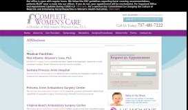 
							         Affiliations - Complete Womens Care								  
							    