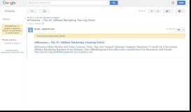 
							         Affilorama :: The #1 Affiliate Marketing Training Portal — Google ...								  
							    