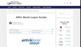 
							         Affin Bank Login | Best Guides for Online Banking - BOL								  
							    