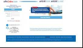 
							         Affin Bank Online Financial Services - AffinOnline								  
							    