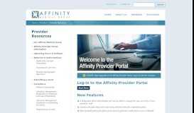 
							         Affinity Provider Portal « « Affinity Medical GroupAffinity Medical Group								  
							    