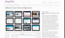 
							         Affinity User Portal Migration | Cheryl Boles								  
							    