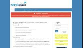 
							         Affinity Water Limited Electronic Tendering Site - Home								  
							    