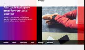 
							         Affordable Hosted Email for Small Business | Rackspace								  
							    