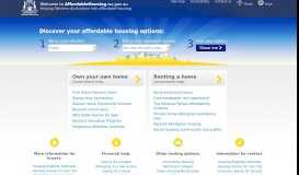 
							         Affordable Housing Web Portal - Homepage								  
							    