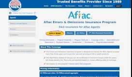 
							         Aflac Errors & Omissions Insurance Program - NAPA Benefits								  
							    