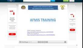 
							         AFMIS Training AFMIS Training is located at - SlidePlayer								  
							    