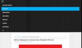 
							         Africa Nazarene University Student Portal • Urban Kenyans								  
							    