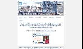 
							         Africa: study a Master/Doctorate in Business								  
							    