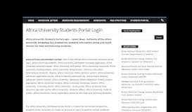 
							         Africa University Students Portal Login - Eduloaded								  
							    