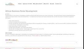 
							         African Business Portal Development - Develop Africa								  
							    
