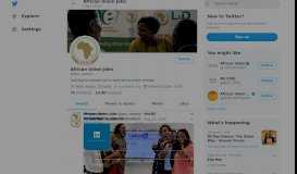 
							         African Union Jobs (@auc_careers) | Twitter								  
							    