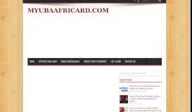 
							         Africards login| Easily check your UBA Africard Account Online								  
							    