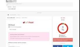 
							         Afrihost Customer Service, Complaints and Reviews - Complaints Board								  
							    
