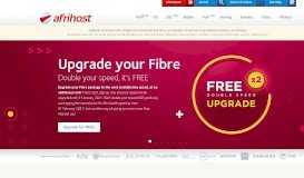 
							         Afrihost - Fibre, Mobile, ADSL, VDSL and Web Hosting								  
							    