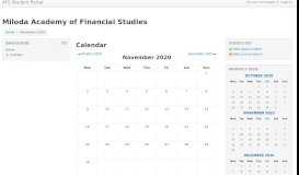 
							         AFS Student Portal: Calendar: Detailed month view: November 1933								  
							    