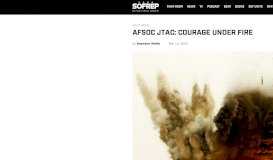 
							         AFSOC JTAC: Courage Under Fire | SOFREP								  
							    