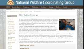 
							         After Action Reviews | NWCG								  
							    