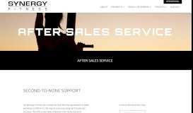 
							         After Sales Service I Special Client Access I Synergy Fitness								  
							    