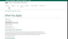 
							         After You Apply | Ohio University								  
							    