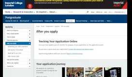 
							         After you apply | Study | Imperial College London								  
							    