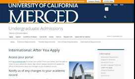 
							         After You Apply - UC Merced Admissions								  
							    