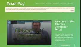 
							         AfterPay Developer Portal | AfterPay								  
							    