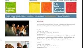 
							         AG Musik - Fritz-Reuter-Gymnasium Homepage								  
							    