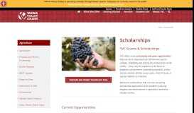 
							         Ag-Scholarships - Academics - Yakima Valley College								  
							    