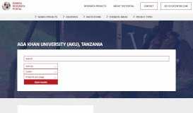 
							         Aga Khan University (AKU), Tanzania | Danida Research Portal								  
							    