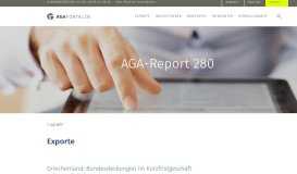 
							         AGA-Report Nr. 280 online - Beiträge - News - AGA-Portal								  
							    