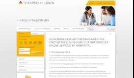 
							         AGB Webportal - Stadtwerke Lünen								  
							    