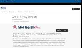 
							         Age 0-12 Proxy Template | HMU Surgical Center								  
							    
