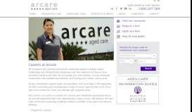 
							         Aged care careers | Arcare								  
							    