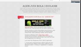
							         Agen Judi Bola | Idola188 — IDOLA188.COM Now On ...								  
							    